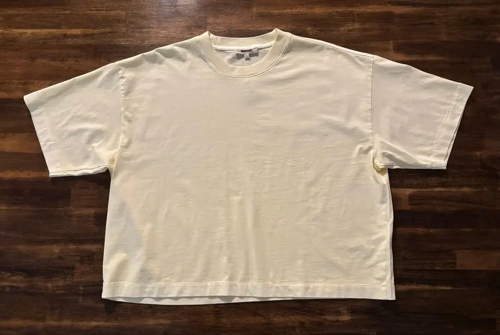 Madewell Women’s XL Boxy Crop Tee 100% Cotton Allday Jersey Oversized Relaxed - Picture 1 of 7